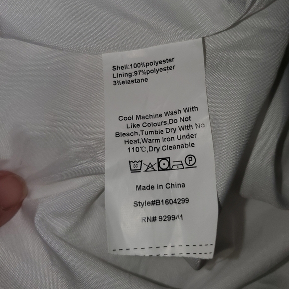 SBetro White Textured Empire Waist Backless Boho Puffy Sleeves Size XL - Picture 9 of 10